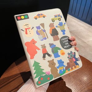 CrashStar 360° Rotatable Stand Flip Leather Tablet Case With Sticker For iPad Mini 6 5 4 3 2 1 iPad 9.7 5th 6th Air 3 4 5 Air 13 inch iPad 11 2025 10.2 7th 8th 9th 10th Gen iPad Pro 11 inch iPad Pro 12.9 2022 2021 2020 2019 iPad Cover With Foldable Holder