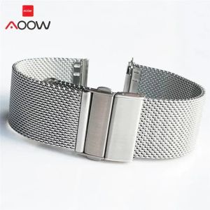 Dây Đeo Đồng Hồ Dạng Lưới Milanese Loop 20mm 22mm Dây Đeo Bằng Thép Không Gỉ Có Khóa Gấp Dành Cho Nam Và Nữ Phụ Kiện Dây Đeo Thay Thế Bằng Kim Loại