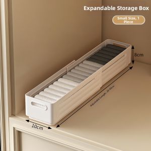 QIOEROUL | Adjustable Foldable Storage Box for Drawers