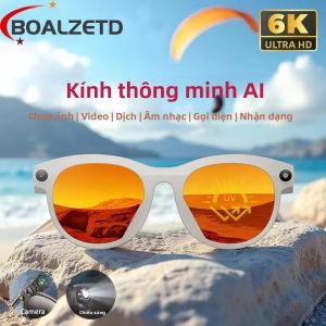 Kính Thông Minh AI Với Camera HD 200W Gọi Bluetooth Nhận Diện LED Dành Cho Nam - Hệ Điều Hành Android Wear Chống Sốc Theo Dõi Sức Khỏe