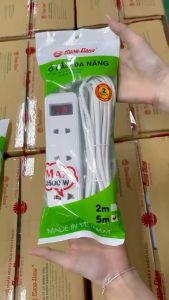Ổ cắm điện kéo dài Rạng đông. Model OC05.V2 3C/2M/10A độ bền cao an toàn cho người sử dụng