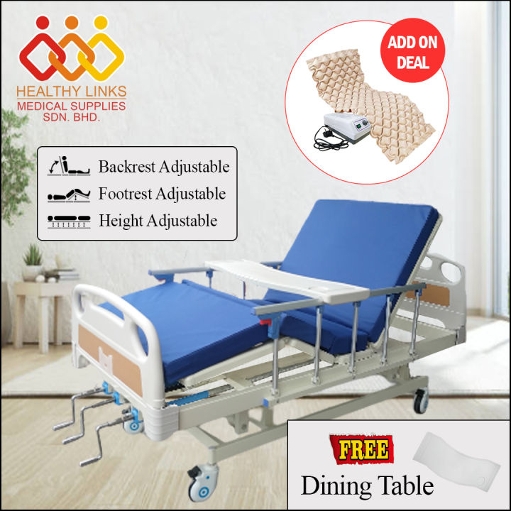 [SameDay Delivery] Hospital Bed 3 Function Manual (M08 / M08S
