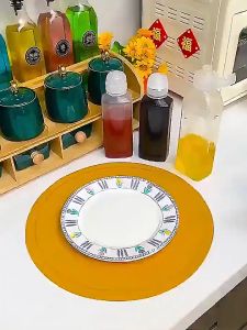 300/500ml Kitchen Squeeze Bottle oil bottle Transparent Plastic Squeeze Bottle Seasoning Dispenser