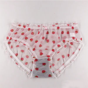 Quần Lót Tam Giác Lưới Thoải Mái Cỡ Lớn Cho Nữ Quần Lót Ren Trung Tính Cạp Vừa Quần Lót Thoáng Khí Quần Lót Cotton