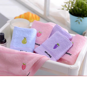 Kids Towel Face Washing Towel Pure Cotton Soft Absorbent For Home Rectangular Cute Cartoon Non-Lint Daily Childrens Face Towel