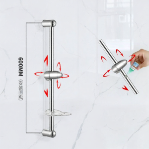 Adjustable Shower Slider Stainless Steel Pole