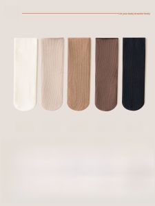 JINGCHI | Thickened Fleece Winter Socks Womens Mid-calf Long Tube Warm Sleep Home Floor Soft Polyester Fiber Snowy Ground Special Use