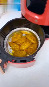6/7/8 Inch Air Fryer Disposable Baking Aluminum Foil Tin Tray Non-Stick air fryer paper tray 空氣 炸鍋 錫紙盤 锡纸盘