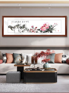 Hand-Painted Chinese Style Peony Flower Wealth And Prosperity Artwork Living Room Bedroom Decorative Painting Original Piece