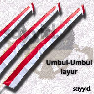 BENDERA MERAH PUTIH UMBUL-UMBUL LAYUR