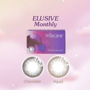 evo miacare CONFiDENCE Elusive Colour Silicone Hydrogel Monthly Contact Lenses (2 pcs)