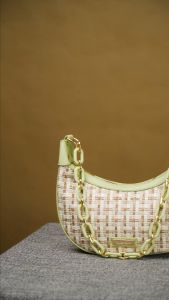 SHANGNCO Tas Wanita Korz Sling Bag 2 Tali Tas Selempang Wanita Shoulder Bag Resleting Kekinian