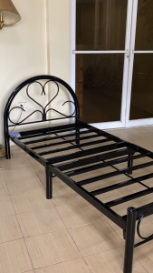 LSM Pull-out Steel Bed Frame Heavy Duty (Black Metal Frame)