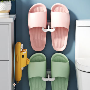 【On Sale】Slippers Rack Wall Mounted Bathroom Slipper Hook Drying Rack