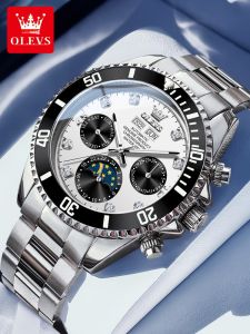 OLEVS | Triple Subdial Mens Mechanical Watch Multi-Function Fashionable
