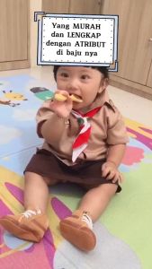 Gratis pakai nama bayi / Baju Seragam Pramuka Bayi / Baju Profesi Bayi