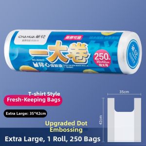 CHAHUA | Food-grade Breakable Heavy-duty Backed Fresh-keeping Bag for Refrigerator and Microwave
