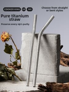 COOKER KING | Titanium Portable Thick Straw