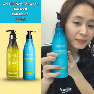 Gel Tạo Kiểu Tóc Xoăn Karseell Pallamina Styling 500ML  Giữ nếp Tóc Xoăn  tạo kiểu xoăn hippiexù mì .