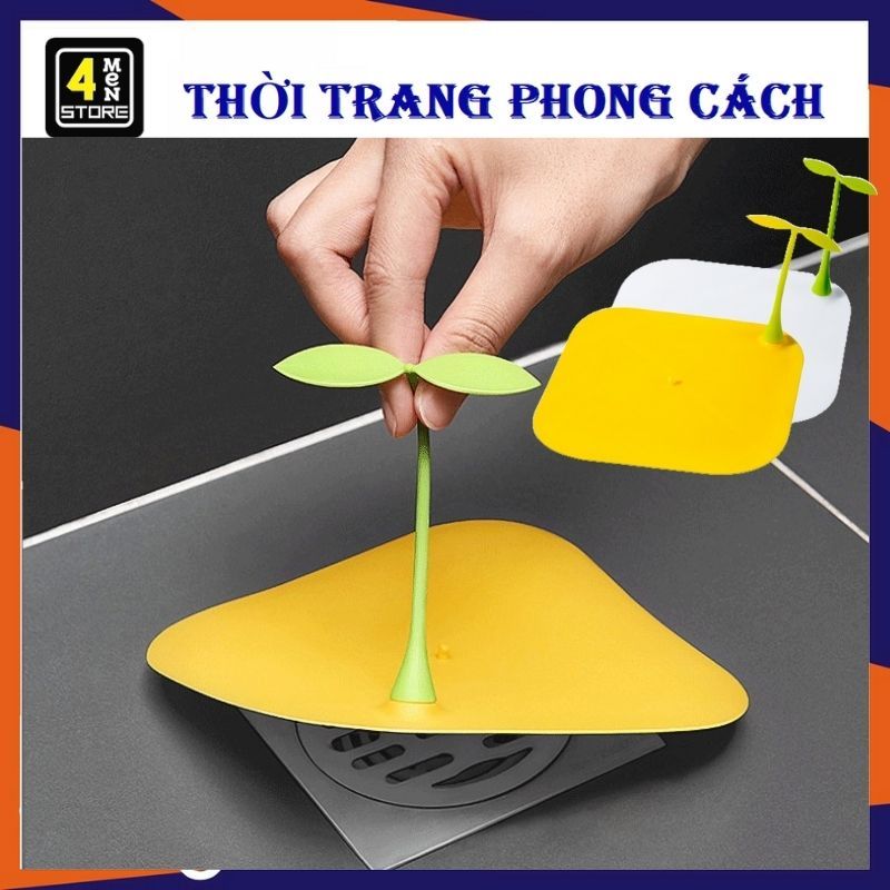 Miếng Đậy Nắp Cống Thoát Nước Sàn Nhà Bằng Silicon - Nút Chặn Mùi Hôi Cống Nắp Đậy Cống Thoát Nước Khủ Mùi Hình Mầm Cây