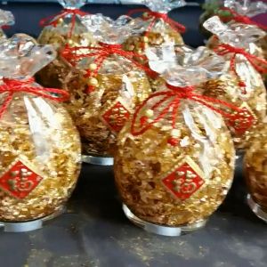 Túi Vàng Pha Lê Phong Thủy Dùng Trang Trí Bàn Thờ Thần Tài Thu Hút May Mắn Trong Kinh Doanh
