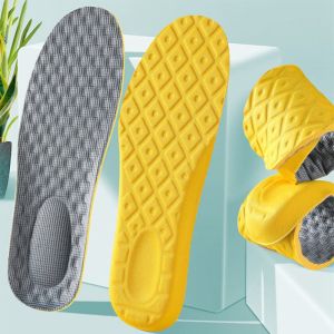 Sports Insoles For Feet Soft High Elasticity Inserts Shock-Absorbing Template Deodorant Insole Men Women Shoe Sole 1 Pair