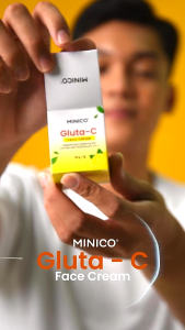 Minico Gluta-C Face Cream BPOM 25gr 1 pcs Krim Pelembab Malam Night Cream Tranex Niacinamide Gluta Vit C