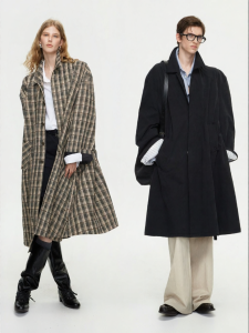 ULD | A-Line Retro Checkered Mid-length Coat