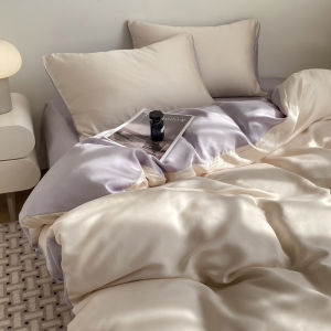 Luxury Cooling Ice Silk Four Piece Bedding Set