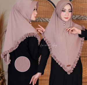 Bergo plisket jersey premium / hijab instan plisket gotik