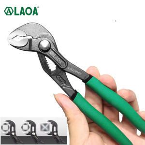 LAOA-Water Pump PliersStraight Jaw GrooveQuick-release Plumbing SpannerUniversal WrenchAdjustable Joint Pipe Wrench 7 "10"