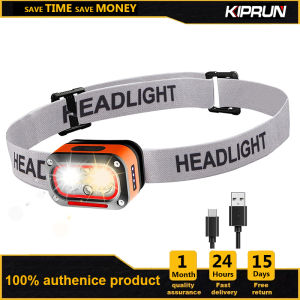 KIPRUN LED Headlight Strong Light Sensing Headlamp Rechargeable Motion Sensor Work Headlight 45° Adjustable Headlight USB Charging