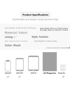 New Waterproof Oxford Cloth Dumpling Bag Crossbody Bag Womens Casual Sports Style Single Shoulder Bag Trendy Large Capacity