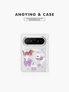 ANGYING | Foldable Magnetic Phone Case Protection Cover New Transparent