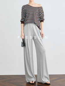 High Person Comfortable Loose Waist Drapey Wide Leg Pants