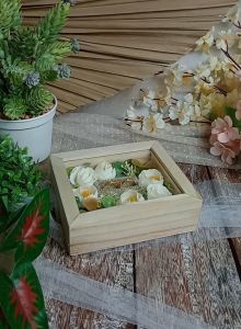 Kotak Tempat Perhiasan Cincin Kayu Sliding untuk Mahar dan Seserahan Acara Tunangan Lamaran dan Pernikahan - KCBS