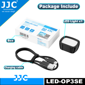 JJC Magnetic Mini LED Light for DJI OSMO Pocket 33 Color Temps (3000K/4500K/6500K)3 Brightness Levels and 95+ CRIPortable Photography Video Fill Light