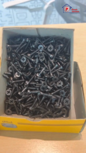 สกรูเกลียวปล่อย PSP สีดำ สกรูไดวอล ซีลาย ขันฝ้า ยิงฝ้า ยึดฝ้า ยึดเพดาน ยึดผนังเบา (ยกกล่อง)