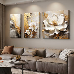 Modern Luxury Living Room Abstract Art Flower Texture Wall Decoration
