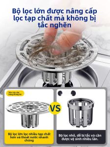 MONLEYTA | Máy chống mùi nước thải phòng tắm lưới lọc tóc nắp đậy bên trong mở rộng dụng cụ thông tắc cống chống rận