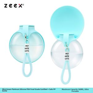 zeex | Food-Grade Foldable Travel Water Bottle for Pets