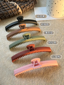 Large Size Four Layer Dense Toothed Shark Clamp Hair Clip Womens Stylish Side Bun Hair Accessories Original Design Fashionable Hair Grips