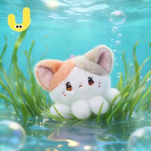 JOOKE | Cute Deep Sea Jellyfish Cat Plush Toy Sleep Pillow