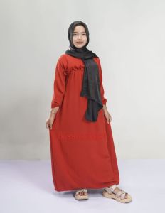 gamis crinkle anak perempuan termurah sae dres. bahan crinkle.model terbaru.ukuran 3-12 tahun.fashion muslim anak