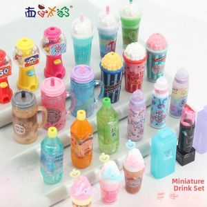 Pencil Cap & Pen Cap: Creative Ice Cream Glass Cup & Gashapon Machine Water Cup
