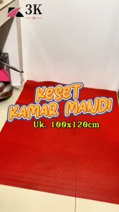 (3K Surabaya) Keset Lantai Kamar Mandi Bahan PVC Tebal 6MM Anti Slip & Multiguna UK 100x120CM
