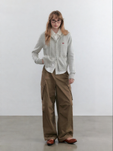 Hooded Short Leisure Knit Cardigan