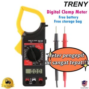 TRENY AC/DC Voltage Digital Clamp Meter Multimeter Kit Current Measurement Tool