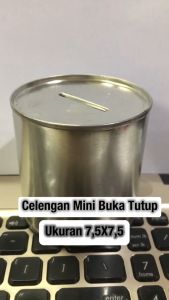 Souvenir Celengan Kaleng Buka-Tutup Polos Mini Murah