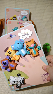 Soft Finger Puppet for Baby | Soft Rubber Material | Pack of 5 | Animal Pup Doll | Teaching Aids | Story ling